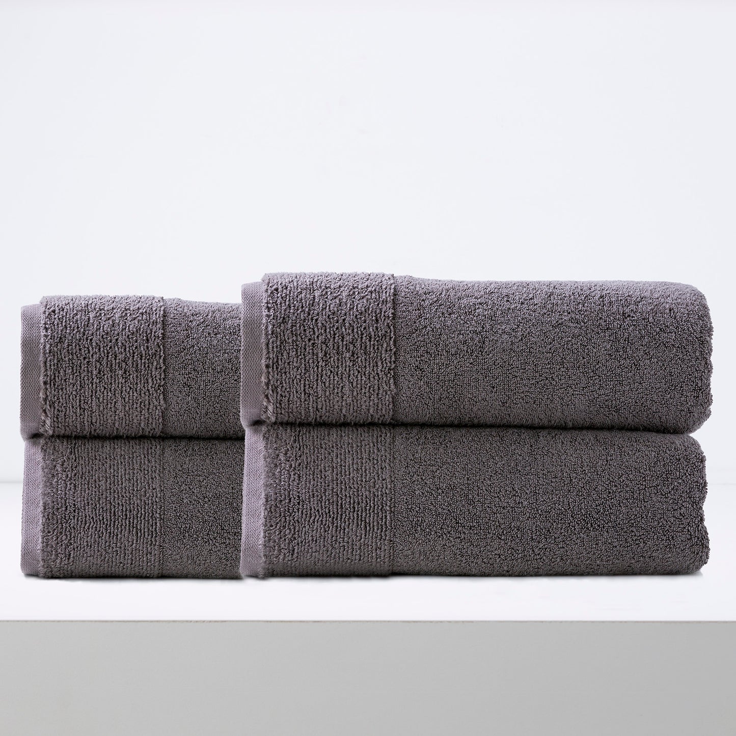 Aireys 650 GSM Zero Twist 4 Pack Nickel Bath Sheet by Renee Taylor