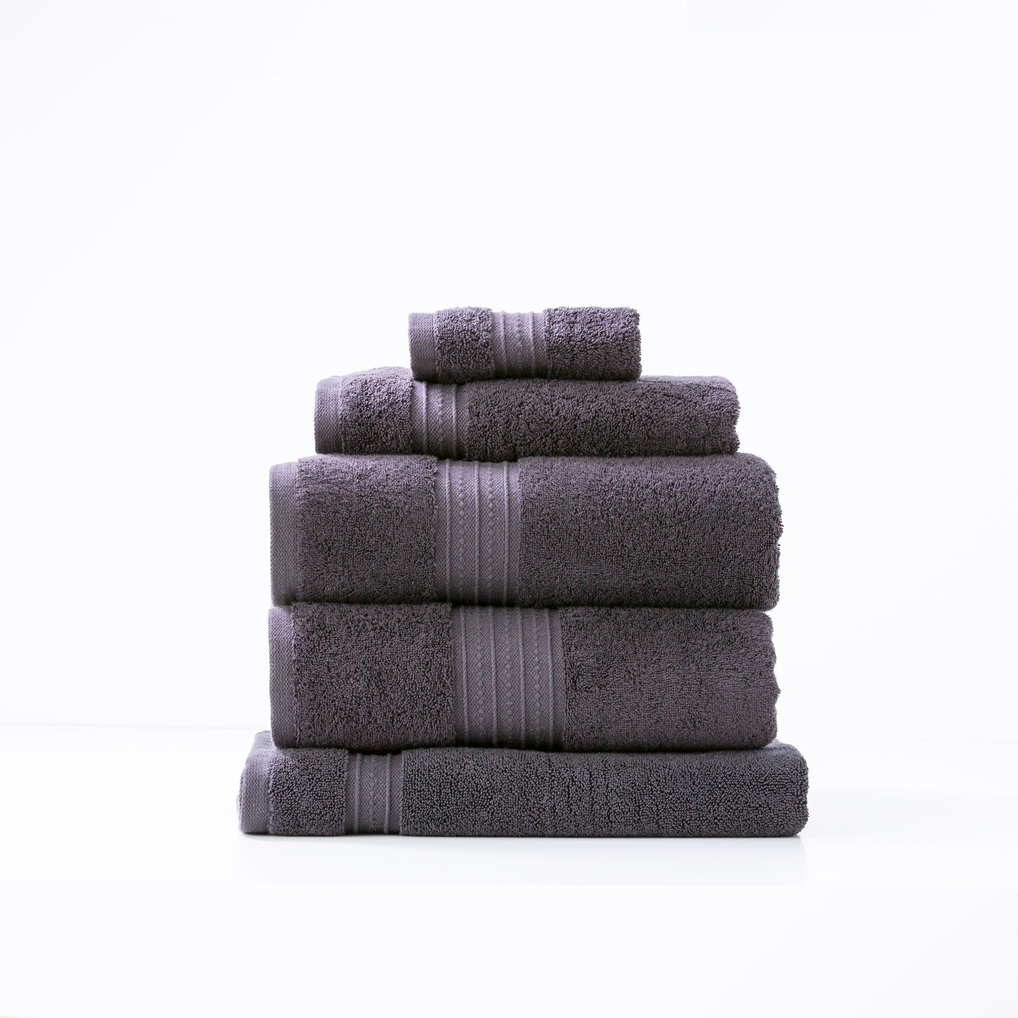 Brentwood 650 GSM Low Twist 5 Piece Carbon Bath Sheet by Renee Taylor