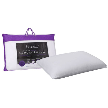 Bianca Memory Foam Low Profile Standard Pillow 65 x 40 cm