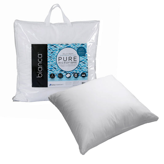 Bianca 1300g Relax Right Pure Microfiber European Pillow 65 x 65cm