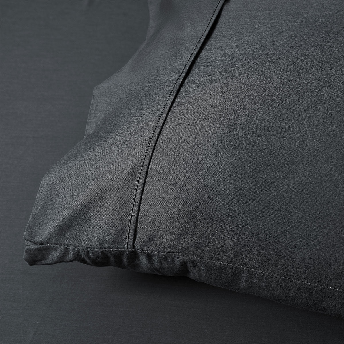 Accessorize 400TC Charcoal Bamboo Cotton Mega / Super Sheet Set 50cm Wall Super King