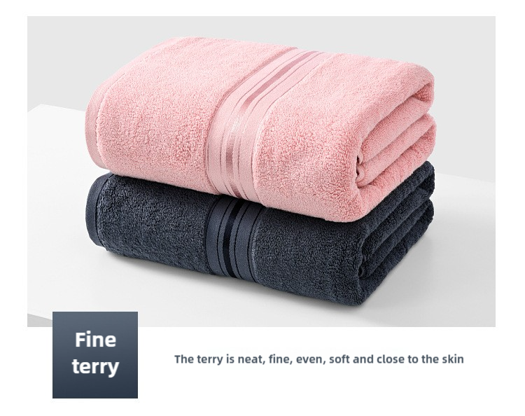 Pink Luxury Cotton Towel Set(Towel + Bath Towel) - Quick Dry, Extra Thick & Absorbent, Perfect for Bath & Beach